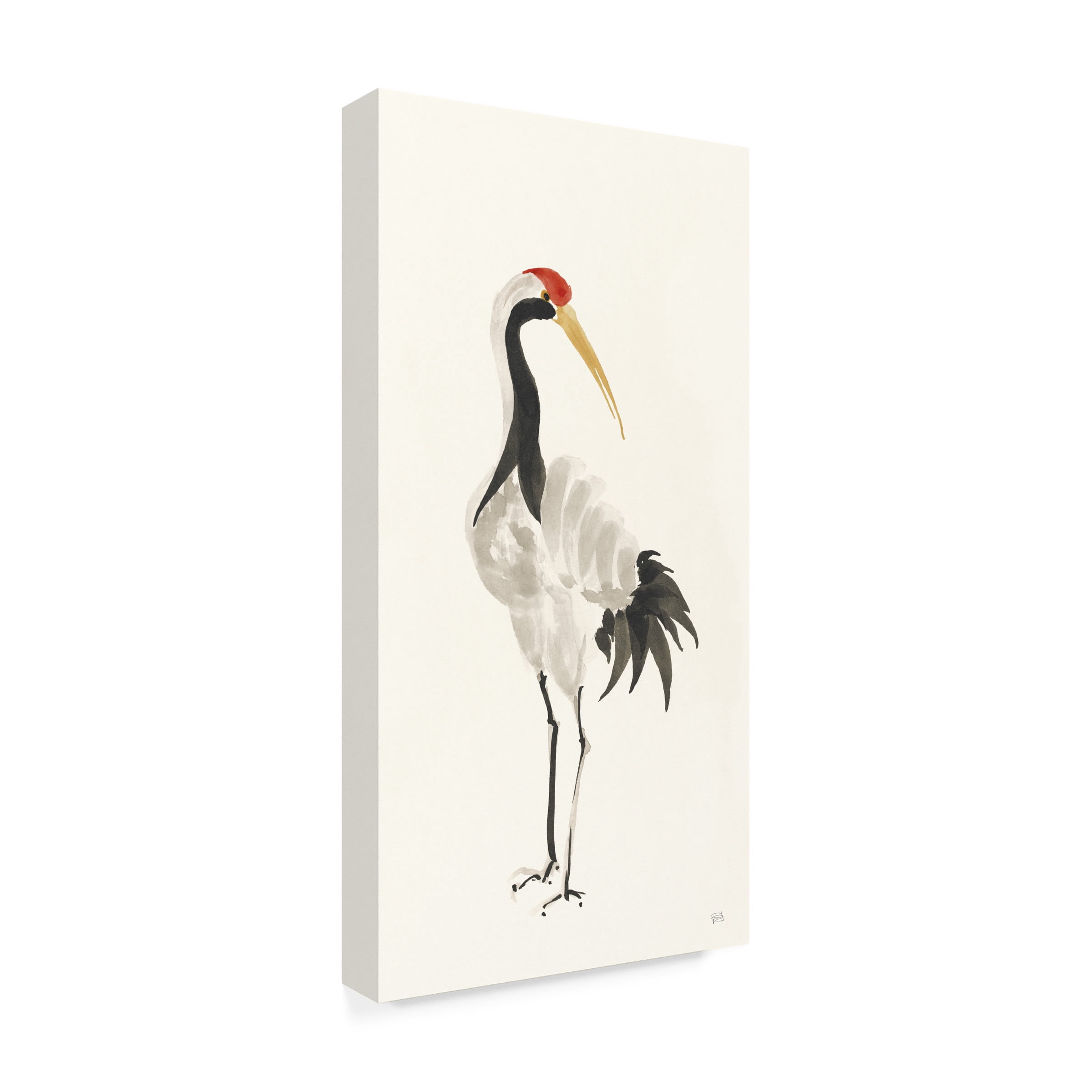 Chris Paschke 'Scroll Crane II Warm' Canvas Art