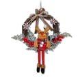 thumbnail image 1 of Billuyoard Guirnalda de puerta de Navidad con muñeca, decoración de Navidad, adorno colgante, decoración navideña, guirnalda, puerta, colgantes de Kits de decoración para fiestas ciervo S Billuyoard HA008709-05, 1 of 6