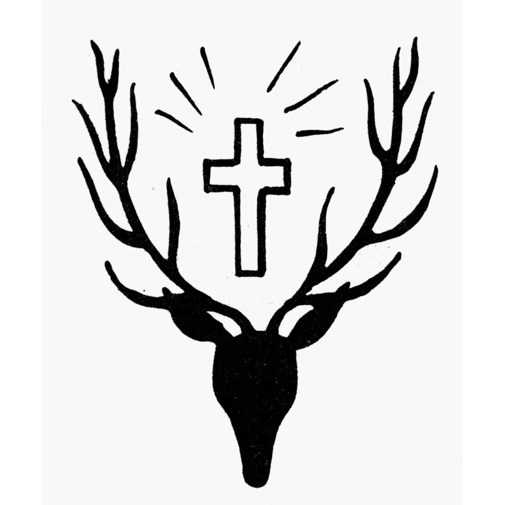 Saint Hubert'S Stag. /Nsymbol Of Saint Hubert, The Patron Saint Of Hunting. Poster Print by