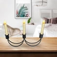 thumbnail image 4 of Candelabro Decoración Escritorio Accesorios Románticos Centro de Mesa Black 3 brazos, 4 of 8