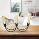 thumbnail image 4 of Candelabro retro para centro de mesa, decoración de escritorio, vela de té para Black 3 brazos, 4 of 8