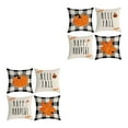 thumbnail image 1 of kurtrusly 4pack/lot Holiday Home With Easy-care Pillowcase Soft Cushion Cover Halloween-4 2Set, 1 of 6