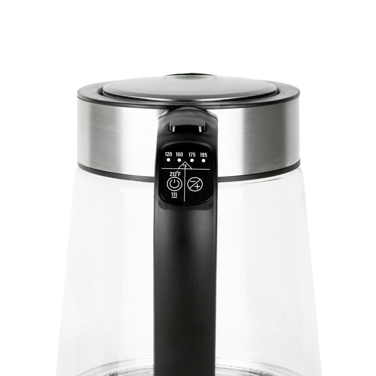 Restored Kalorik 1.7 Liter Digital Temperature Variable Rapid Boil Electric Kettle, Stainless Steel (Refurbished)