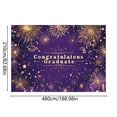 thumbnail image 2 of Graduation Decorations 2026 - 188x82 Inch Congrats Grad Banner, Large Class of 2026 Photo Backdrop for Graduation Party, High School and College Grad Decor and Supplies, 2 of 3