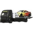 thumbnail image 3 of Hot Wheels Team Transport Truck & Race Car, Gift for Racing Collectors, 3 of 7
