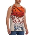 thumbnail image 2 of Balery Basketball Shot Camisetas sin mangas para hombre, absorbe la humedad y protege contra el mal olor.-Large, 2 of 7