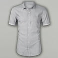 thumbnail image 5 of adviicd Mens Dress Shirt Men's Shirt Short Sleeve Button Down Shirts Casual Summer Beach Linen Shirts GY1,S, 5 of 5