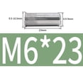 thumbnail image 2 of 10 Pieces SUS304 Countersink Head Rivet Nut Insert Rivnut Round Riveted Nuts with Knurling Sealed Insert Nutsert, 2 of 6