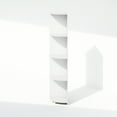 thumbnail image 4 of Furinno Basic 4-Tier Corner Multipurpose Standing Shelf, White, 4 of 4