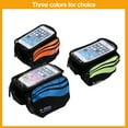 thumbnail image 4 of WALFRONT 3 Colors Waterproof Bicycle Frame Pannier Bike Front Head Top Tube Bag Cell Phone Accessories, Bicycle Frame Bag, Bicycle Bag, 4 of 6