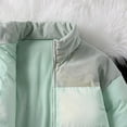 thumbnail image 4 of Miluxas Women's Casual Warm Zip up Jacket, Fashion Stand up Collar Long Sleeve Loose Cotton Padded Jacket Top with Pockets Sky Blue XL(XL), 4 of 6