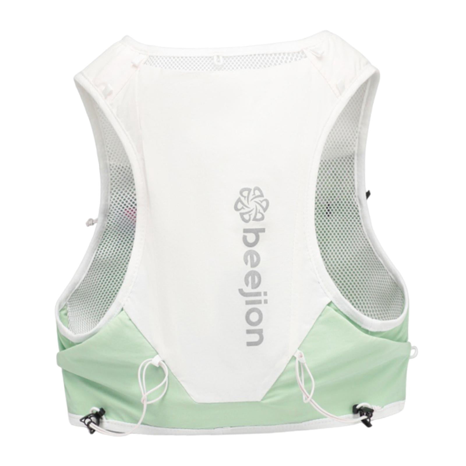 Nishiyuenyi Hydration Vest Multi Pockets Running Vest for Camping Trail Running Climbing L Green