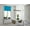 TEAL, variant on SAMIMPORT-2011 Royal Blue Faux Silk Rod Pocket Valance Curtains, 38” x 18”