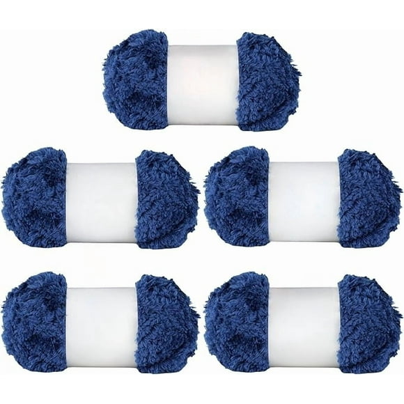 Fluffy Bulky Yarn – Super Soft Chunky Fuzzy Blanket Weight # 5 Yarn for Knitting Crocheting Crafting