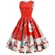 thumbnail image 4 of Vestidos de Navidad Para Mujer Vestido de Encaje Con Estampado Delgado Vestido Sin Mangas Con Cuello Redondo Odeerbi  ODB201011, 4 of 7
