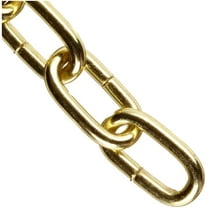 Campbell 0710717 Hobby/Craft Clock Chain on Mini Reel, Brass Plated, #7 Trade, 0.063" Diameter, 82' Length, 15 lbs Load Capacity