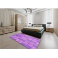 thumbnail image 4 of Ahgly Company Indoor Rectangle Patterned Violet Purple Area Rugs, 2' x 4', 4 of 6
