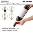 thumbnail image 4 of Bomba de vacío Wine Saver WOTOR con 4 tapones de plástico, 4 of 7