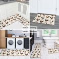 thumbnail image 5 of Rooster and Text Cream Pattern Anti Fatigue Kitchen Rugs Set Of 2, Non Slip Washable Decorative Floor Mats for Kitchen Sink Laundry, 17"x30" and 17"x47", 5 of 6
