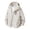 Beige 01, variant on Karymi Jackets for Women Unisex Solid Long Sleeve Zip Up Hooded Windbreaker Jacket, Hooded Adjustable Cuff Windproof Coat with Multi Zipper Pockets Rain Jacket
