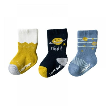 

3 Pack Baby Toddler Newborn Boy Girl Child Kids Cotton Cute Warm Thick Socks
