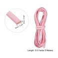 thumbnail image 2 of Flat Leather Cord, 5.5 Yard 6mm Leather String Strips for DIY Crafts, Pink, 2 of 6