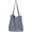 Gray, variant on Women Corduroy Tote Bag with Zipper Large Capacity Korean Style Casual Handbag Reusable for Work Shopping Commuting