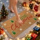 thumbnail image 5 of Decoraciones navideñas, Alfombra navideña para entrada, Tapete absorbente antideslizante para el hogar, Tapete antimanchas para baño, Tamaño 15.7x23.6 pulgadas, Poliéster, Tapetes para el piso de la h, 5 of 6
