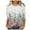 Colorful, variant on BangWanChi Womens 3/4 Sleeves Casual Shirts Pullover Comfortable Loose Tunic Tops Floral Print Blouse