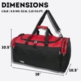 thumbnail image 3 of J World New York 18 Inch Copper Duffel Bag Red, 3 of 7