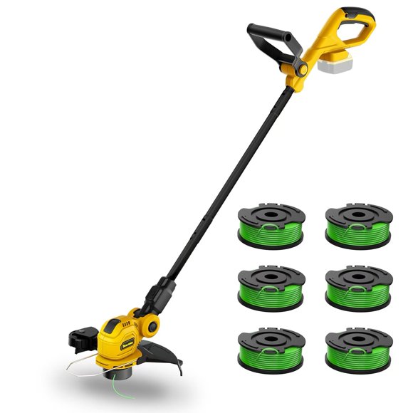 Recortadora de hilo inalámbrica GELIDALITE de 12" compatible con DeWalt 20V