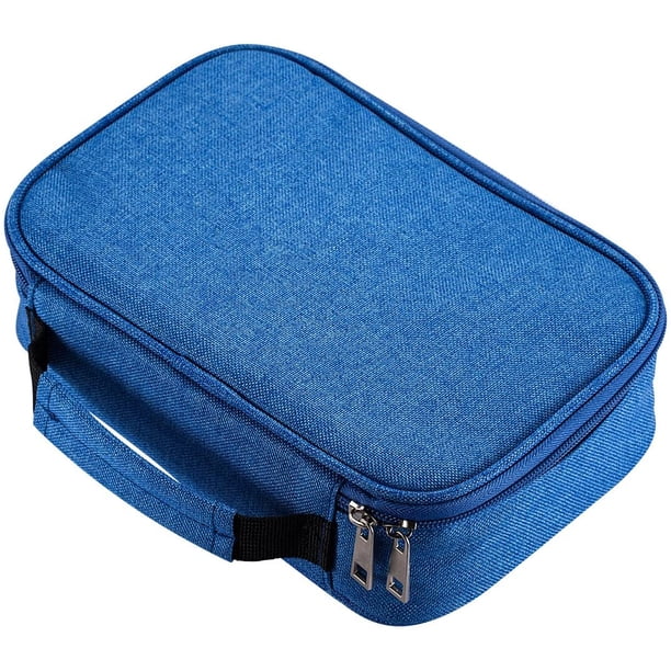 Estuche Grande Capacidad Bolsa para Bolígrafos con Compartimento Almacenamiento Organizador de Papelería para Niñas Adepaton CQ374-2