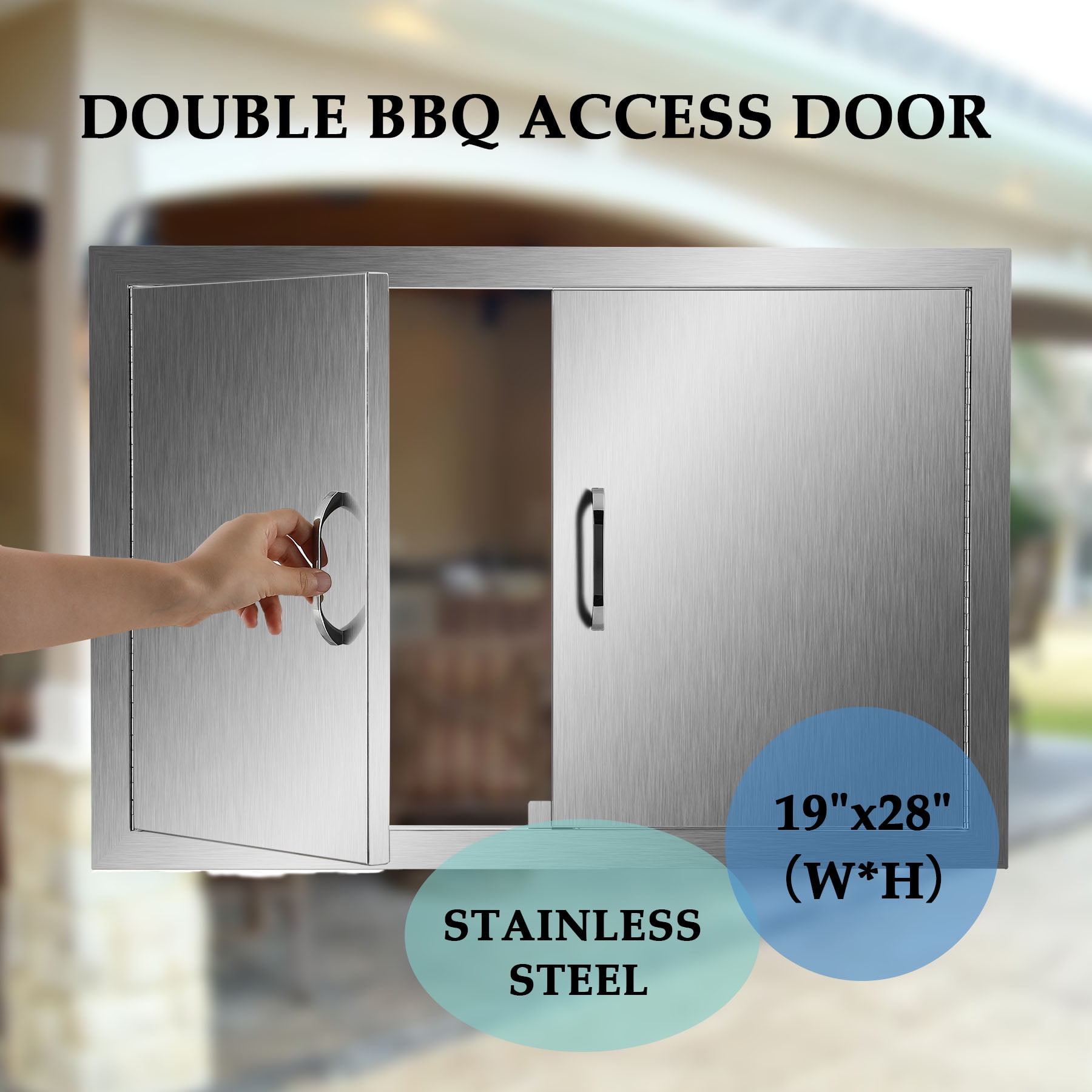 Bbq Tools Accessories Double Access Bbq Door 24x24 Outdoor