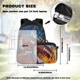 thumbnail image 4 of KUIFORTI Fire Rugby Backpack with Lunch Box, 4 Piece Kids Bookbag Set for Boys Elementary School, Large Capacity School Bag with Pencil Bags Water Bottle Sleeve Back to School Supplies, 4 of 7