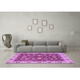 thumbnail image 3 of Ahgly Company Indoor Square Oriental Purple Traditional Area Rugs, 3' Square, 3 of 4