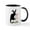 White/Black Inside, variant on CafePress - Happy Easter Le Chat Noir Mugs - 11 oz Ceramic Mug - Novelty Coffee Tea Cup