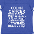 thumbnail image 4 of Inktastic Colon Cancer Awareness Ribbon Boys or Girls Toddler T-Shirt, 4 of 5