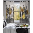 thumbnail image 3 of Vintage Farm Animals Sheer Curtains 39 Inch Length 2 Panels Set for Living Room/Bedroom, Cute Cow Pig Sunflower Kitchen Curtains Grommet Semi-Sheer Curtains Drapes Voile Window Treatments 27.5"x39"x2, 3 of 7