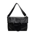 thumbnail image 1 of Bolso Hobo Bandolera para Mujer Correa Ajustable PU Cuero Sólido Mano, 1 of 9