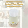 thumbnail image 3 of Egg Shape Dish Brush with Handle Cartoon Kitchen Scrub Brushes for Cleaning Dish Scrubber Pink, 3 of 6