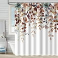 thumbnail image 4 of Oioii Fall Shower Curtain Maple Leaves Pumpkin Bathroom Shower Curtain Autumn Thanksgiving Waterproof Fabric Shower Curtains Bathtub Decor 59.06x70.8in, 4 of 6