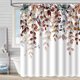 thumbnail image 4 of Bathing Curtain Pumpkin Maple Leaf Bathroom Water Proofing Punching Proof Curtain Partition Door Curtain Shower Curtain, 4 of 6
