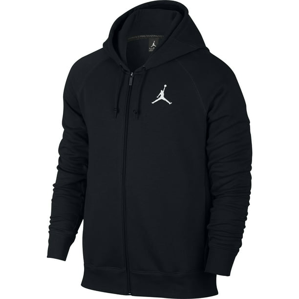 Nike - Air Jordan Flight Fleece Basketball Men's Full-Zip Hoodie Black ...