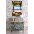 thumbnail image 2 of Ft. Lauderdale, Florida, Palms and Hammock (24x36 Giclee Gallery Art Print, Vivid Textured Wall Decor), 2 of 3