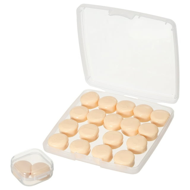 Uxcell Silicone Earplugs, Noise Cancelling Sleeping Ear Plug Skin Tone