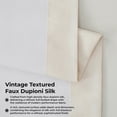 thumbnail image 2 of Half Price Drapes Extra Wide Off White Silk Blackout Curtains (1 Panel), 100WX 96L, 2 of 9