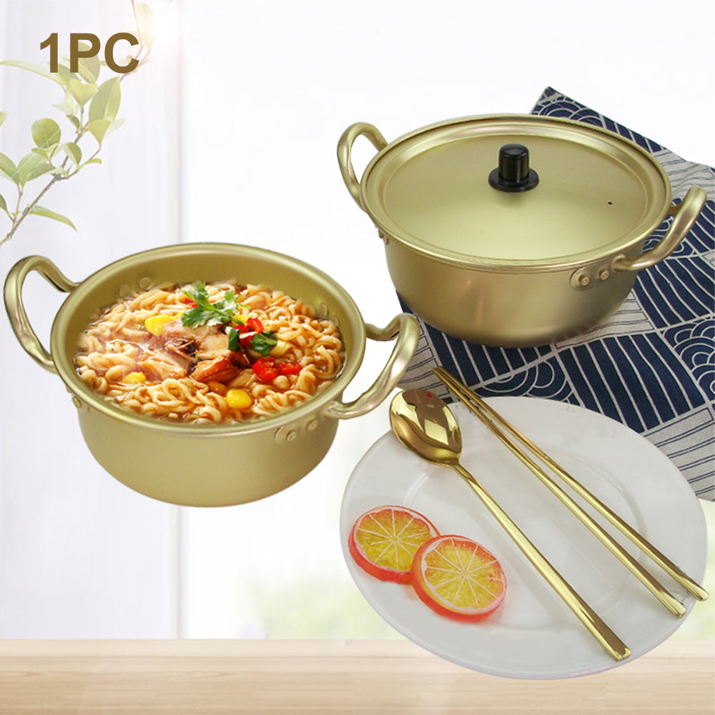 1PC 16cm Creative Cooking Pot Multifunctional Heating Stew Pot Instant Noodle 