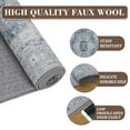 thumbnail image 6 of HOMERRY Runner Rug 2' x 6' Washable Floral Geometric Hallway Runner Carpet, Blue/Gray, 6 of 6