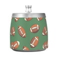 thumbnail image 7 of Yayeee Ashtray with Lid for Cigarette Smokeless Stainless Steel Home Ash Holder, Green American Footballs, 7 of 7