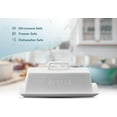 thumbnail image 4 of CPDD Ceramic Butter Dish with No Slip Lid & Handle, Dishwasher Safe, Holds One Stick, 7.5 Inch Wide, White, 4 of 7